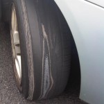 Dangerous tyre
