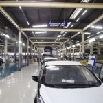 Passenger car assembly line captured inside Volkswagen renewed plant in Lagos