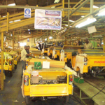 Boulos Piaggio Tricycles' assembly line : fed with 40 per cent local content