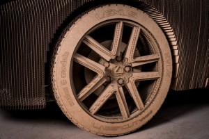 Lexus tyre, strangely, made of cardboard