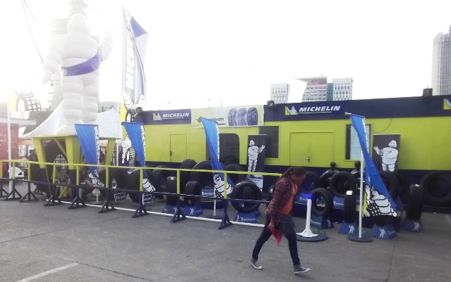 Michelin's stand at the event