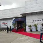 Enterance to the newly built Toyota Service Center located in Lagos, Nigeria